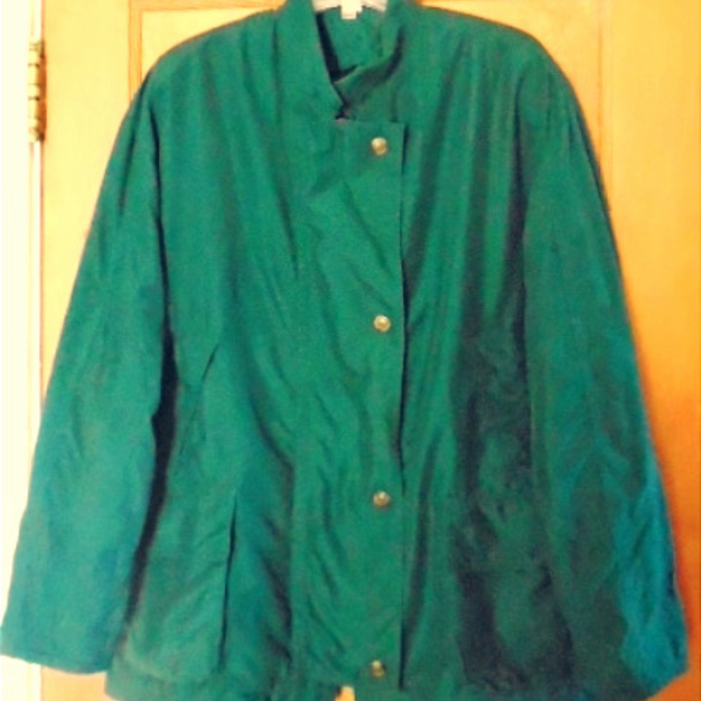 Lined Water Resistant Coat / Jacket Sz M